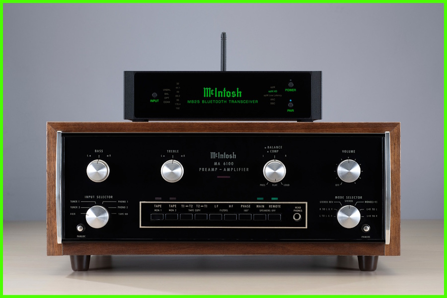 McIntosh MB25 Bluetooth Alıcı ve MA6100 Preamp-Amplifikatör