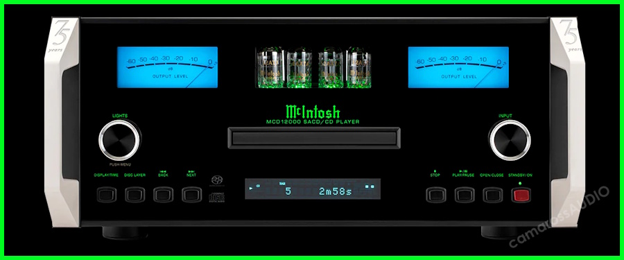 McIntosh MCD12000-AN Tüplü SACD/CD Çalar Ön Yüzü