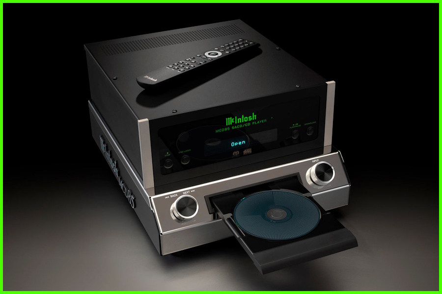 McIntosh MCD85 SACD/CD Çalar, Açık Tepsili ve Uzaktan Kumandalı Görünüm