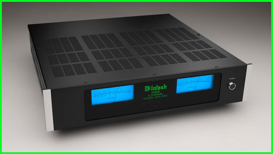 McIntosh MI502 2 Kanal Digital Power Amplifier mavi VU metreli.