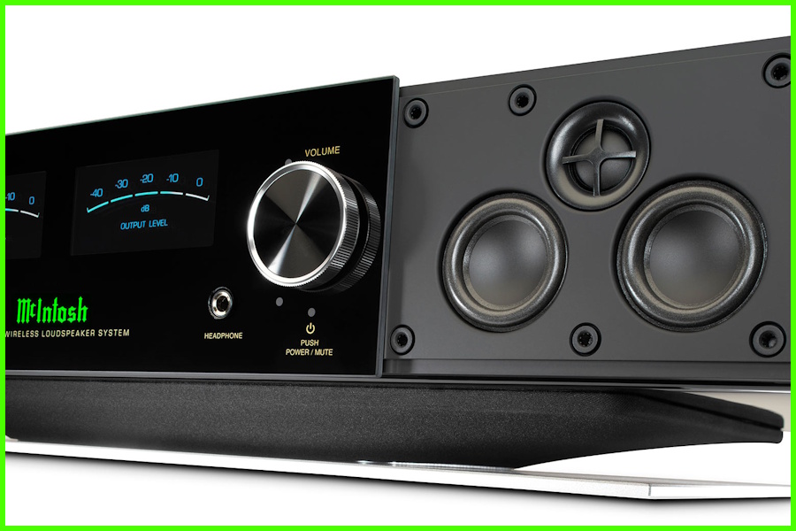 McIntosh RS250 Kablosuz Hoparlör Sistemi ses seviyesi ayarı.