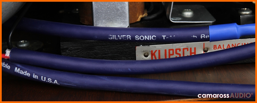 Klipsch Belle kablo detayı, Silver Sonic T-11, Made in U.S.A.