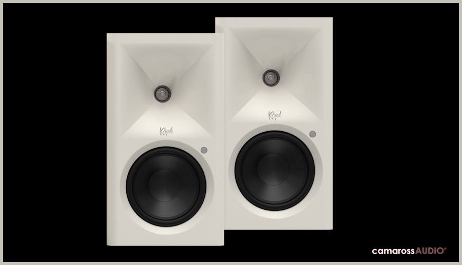 Klipsch The Fives II beyaz hoparlör çifti ön görünüm