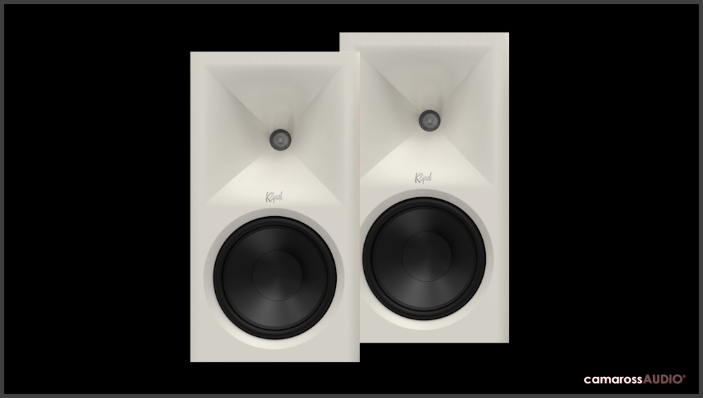 Klipsch SEVENS II beyaz hoparlör çifti ön görünümü