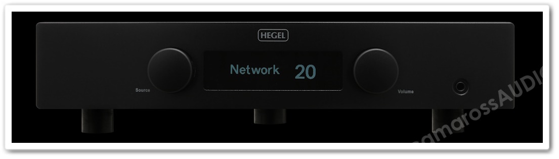 HEGEL H95 Entegre Amplifikatör Siyah Ön Panel Detayı