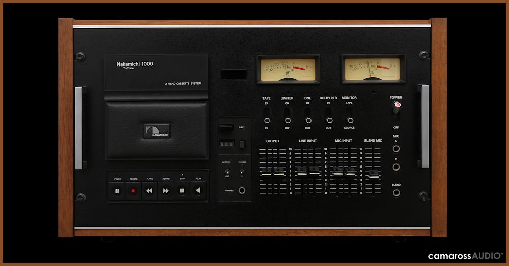 Nakamichi 1000 Tri-Tracer Kaset Çalar Deck Ön Yüzü