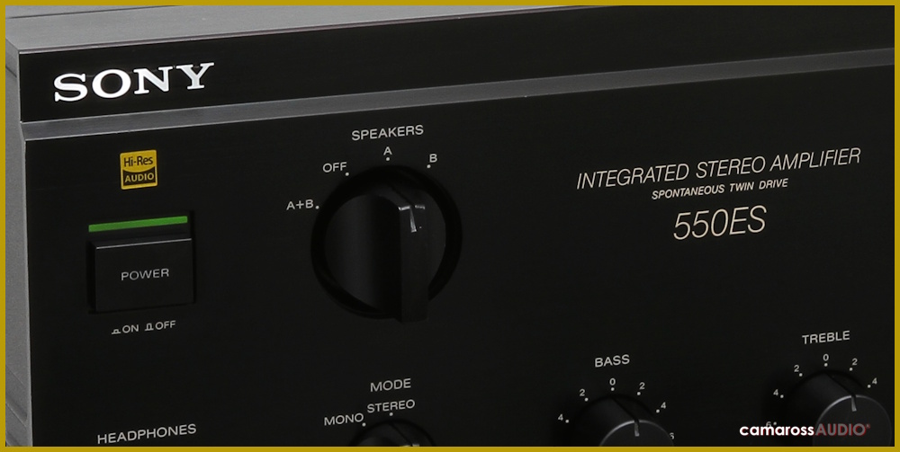 Sony TA-F550ES Entegre Stereo Amfi ön panel detayı
