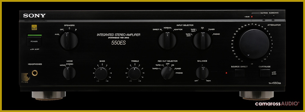 SONY TA-F550ES Entegre Stereo Amfi Ön Yüzü Siyah