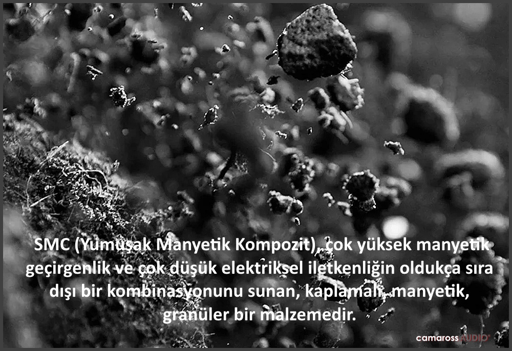 Dali OBERON 1 SMC (Yumuşak Manyetik Kompozit) yapısı.