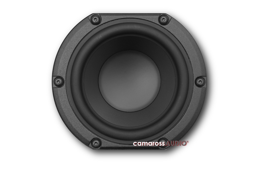 Neta Iota ALPHA subwoofer hoparlör sürücüsü yakın çekim siyah renkli.