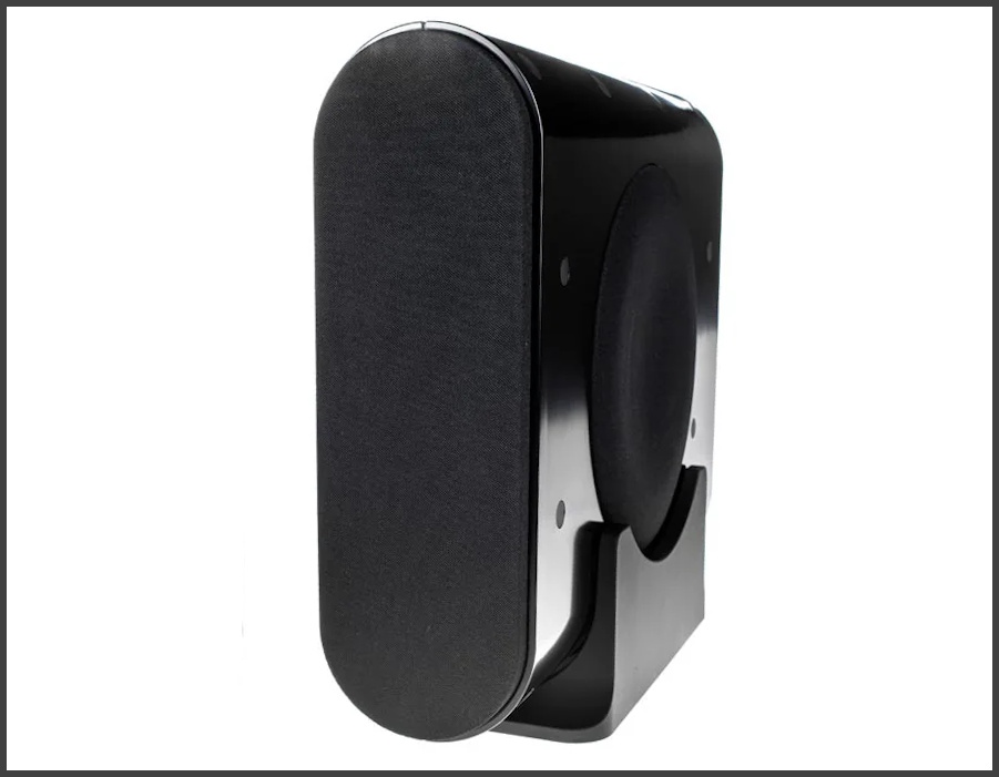 Paradigm Millenia CT-2 subwoofer, parlak siyah, yan bas portlu.