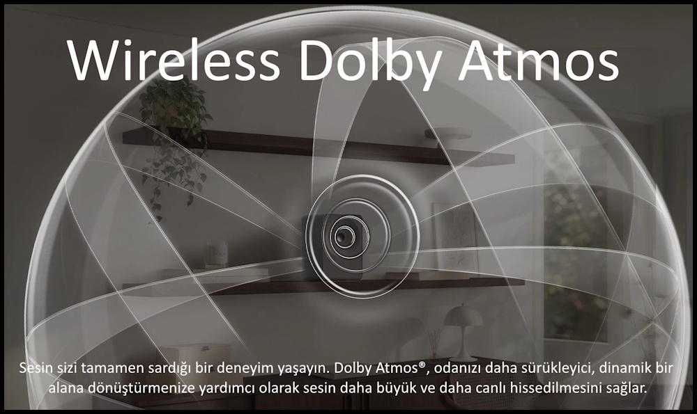 Samsung Music Studio 5 Wireless Dolby Atmos ses alanı görseli