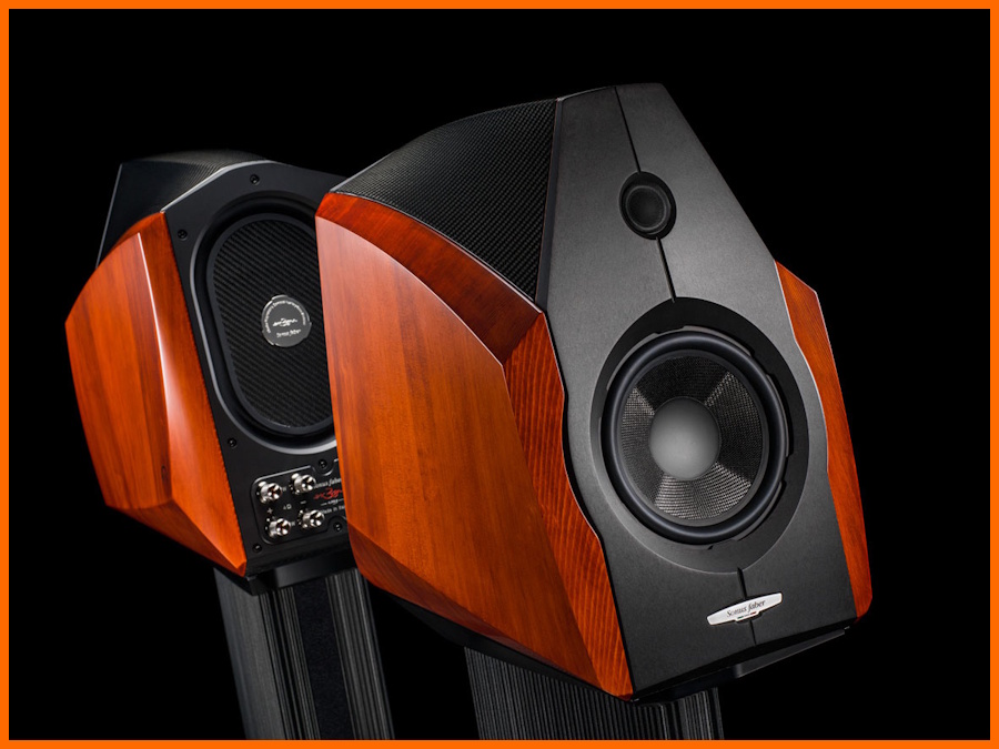 Sonus faber Ex3ma hoparlör, ahşap kabinli, premium hi-fi ses sistemi.